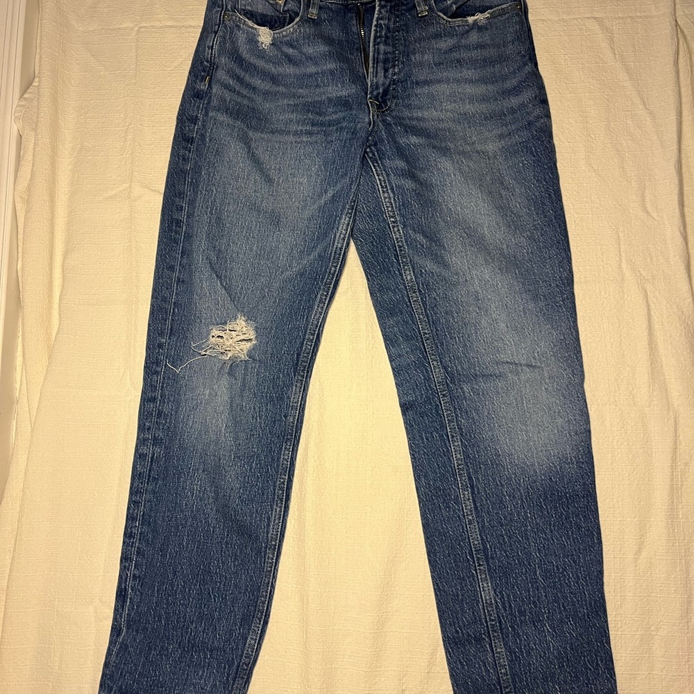 Women's Classic Blue Straight Leg Jeans